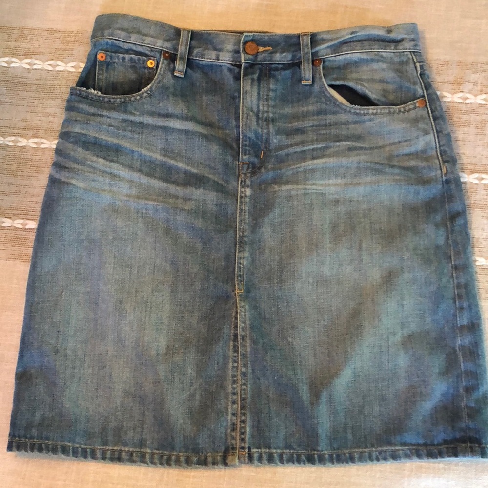 Madewell denim skirt